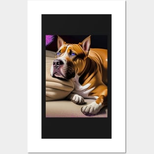 Amstaff Sleepy Posters and Art